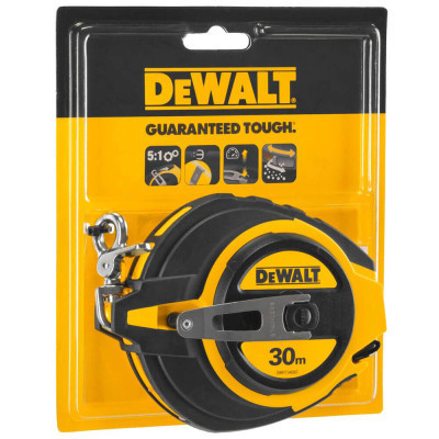 Рулетка DeWALT STEEL, 30 м х 10 мм, обрезиненный литой корпус (DWHT0-34093) Винница - изображение 3