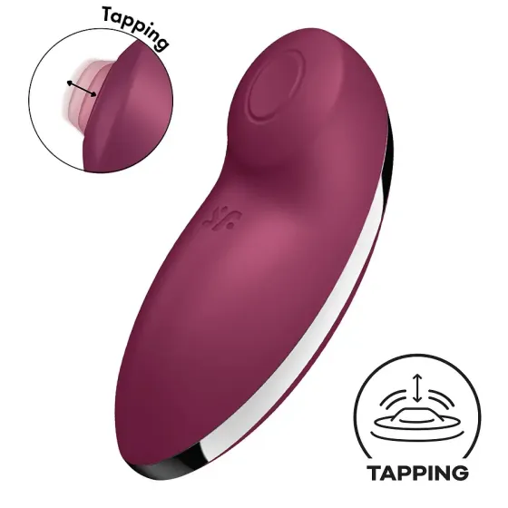 Вібростимулятор-пульсатор Satisfyer Tap & Climax 2 Red Львів