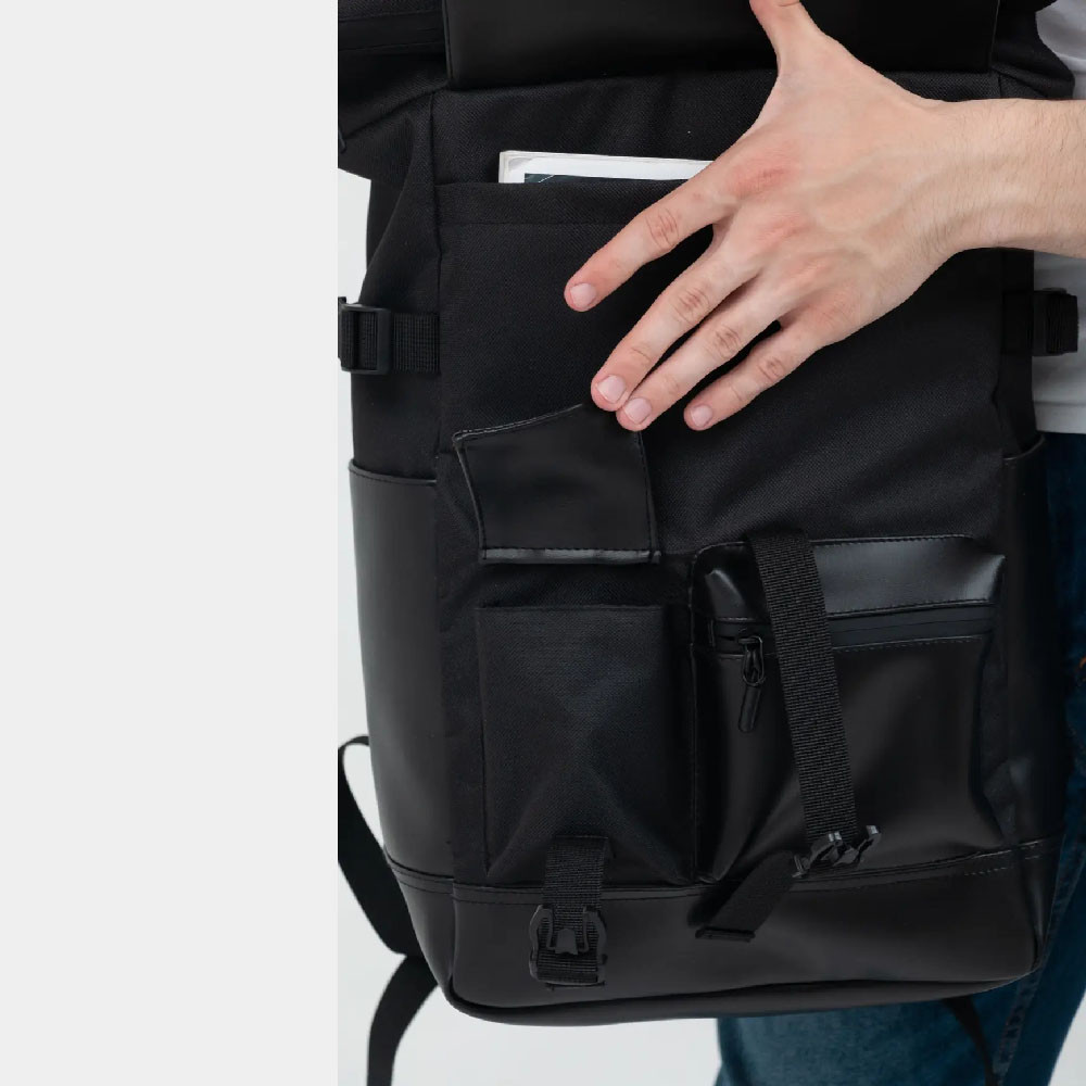 Рюкзак для городской жизни, Городской рюкзак для ноутбука тканевый Женский однотонный ноута SM-88 Львов - изображение 2