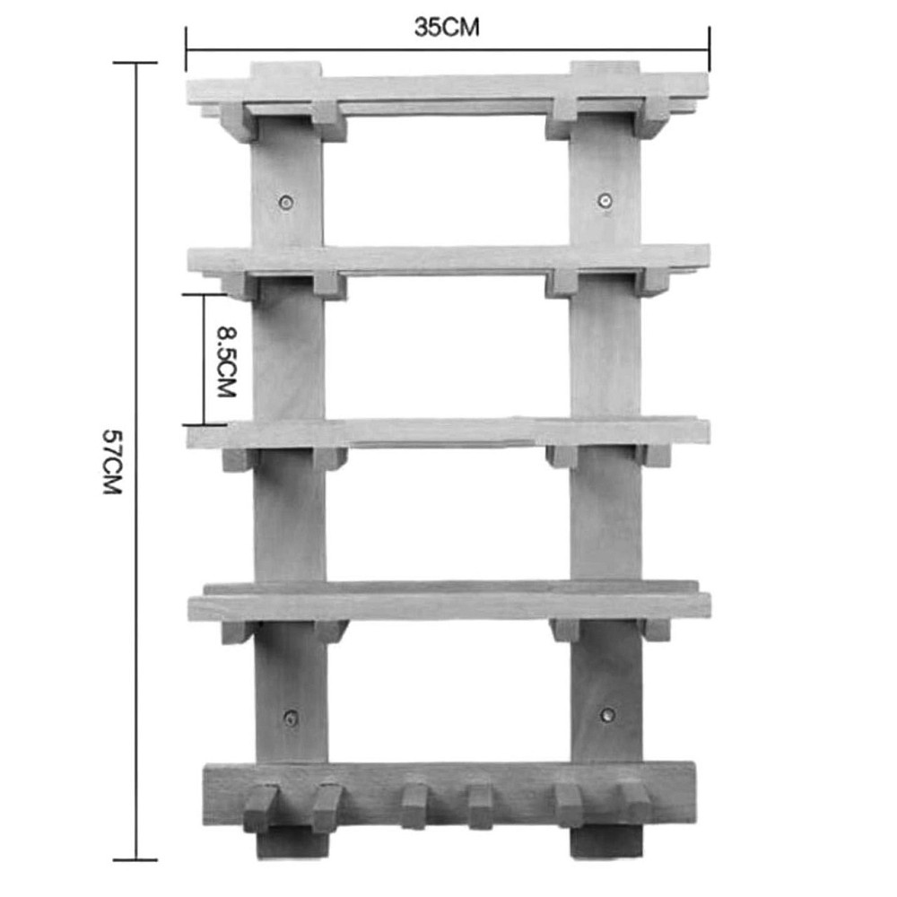 Настенная винная полка 