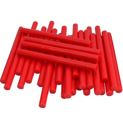 Термоклей, тонкий діам.-7мм, довжина - 100мм, червоний Полтава - фото 1