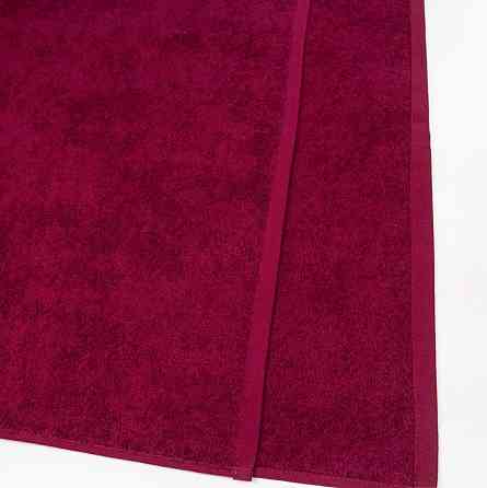 Большое банное полотенце махровое GM Textile 100х150см 400г/м2 (Бордовый) Сумы