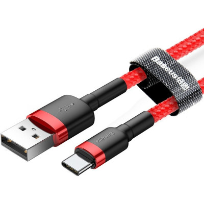 Дата кабель USB 2.0 AM to USB-C 3.0m 2A red Baseus (CATKLF-U09) Вінниця - фото 2