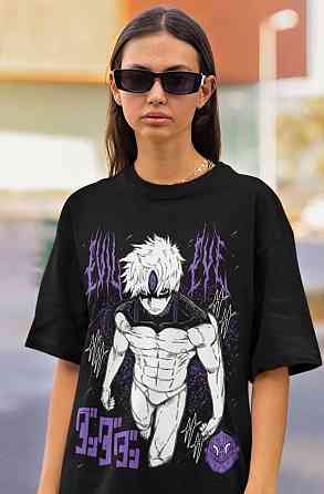 Футболка аниме Евил Ейе Аниме Хоррор оверсайз (S/M/L) Черний AnimeJ1011 Днепр