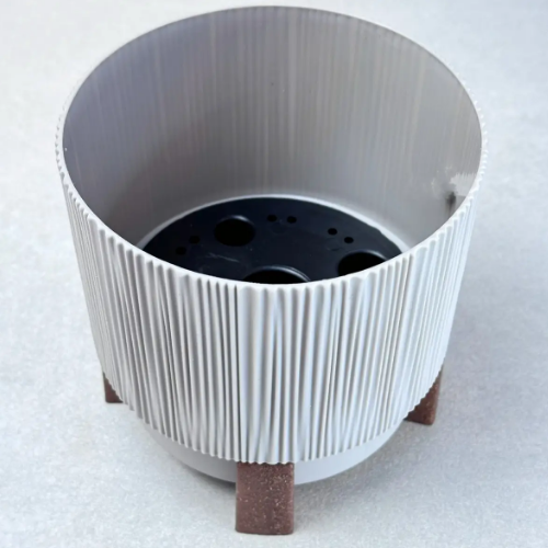 Вазон Осло зі вставкою та декоративною підставкою 12см какао Алеана Житомир - изображение 7