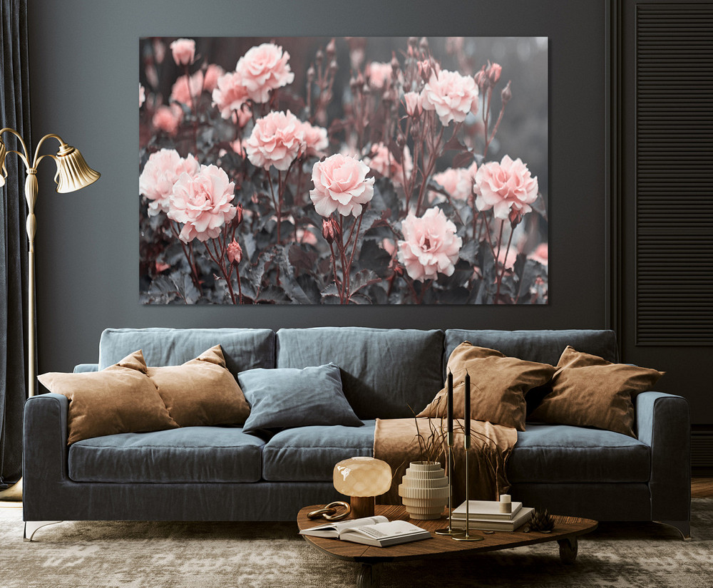 Картина полотно у вітальню / спальню  Троянди   MLP_351 ( 60х30см ) 70x140 см Київ - фото 3