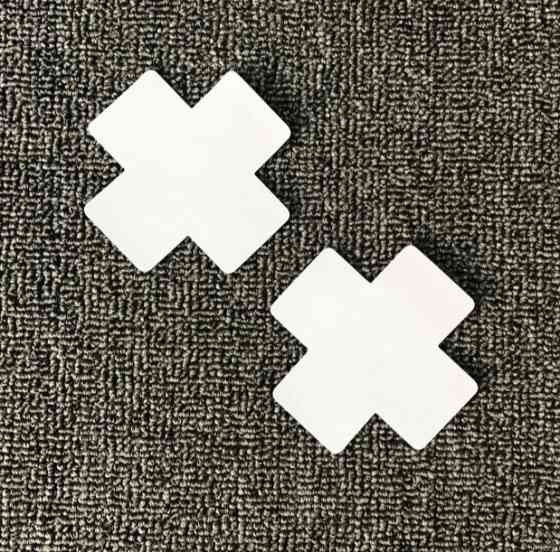 Наліпки на груди Хрести 8 на 8 см білий Київ