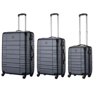 Набор чемоданов Wenger Amplar 3 в 1 (S,M,L) пластик, 4 колеса, синій (653150) Винница