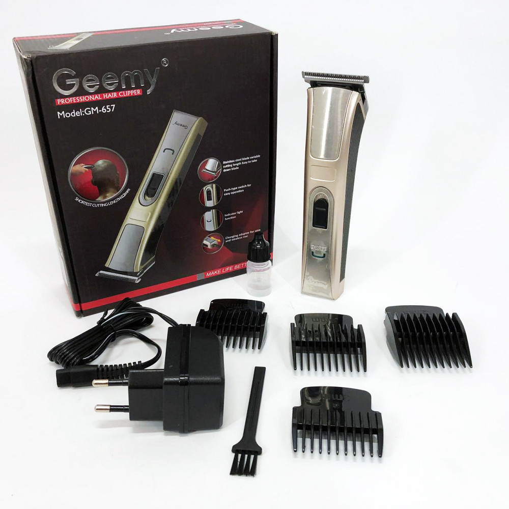Машинка для стрижки волос для профессионалов Gemei GM-657 Бездротовая машинка стрижки волос AQ-85 Львов - изображение 4