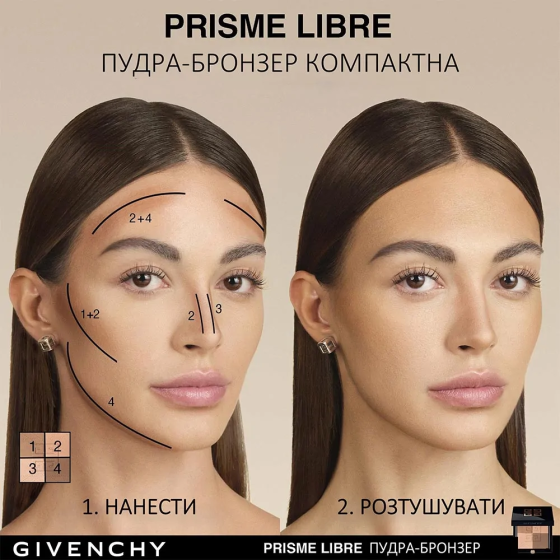 Бронзирующая пудра для лица Givenchy Prisme Libre Bronzer Powder 003 Organza Bronze Славянск