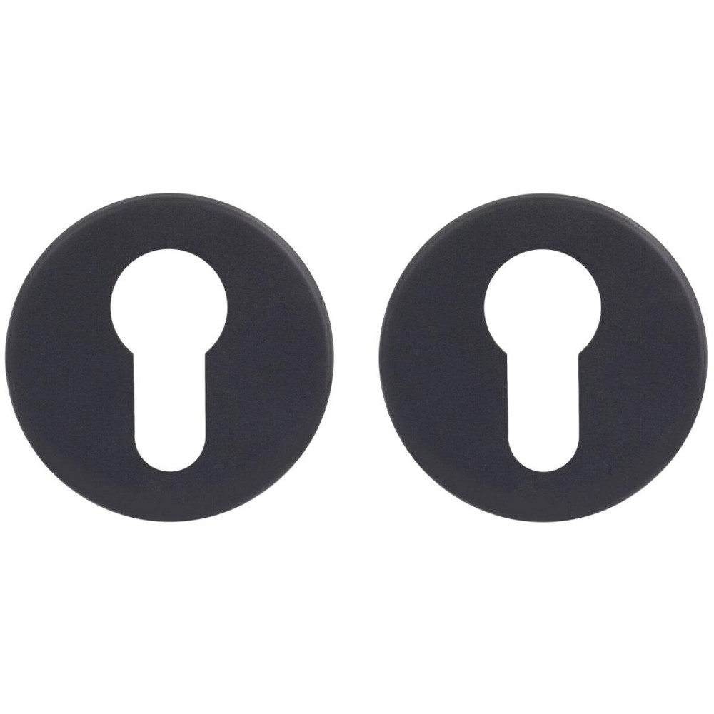 Дверна накладка під ключ Fimet 208 F NO матовий чорний Київ - фото 1