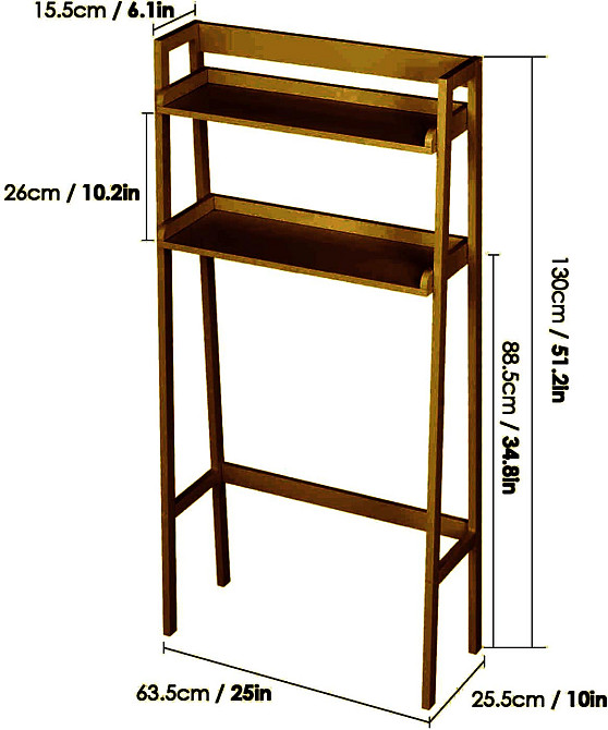 Стелаж над унітазом "Анджара" капучино Миколаїв - фото 1