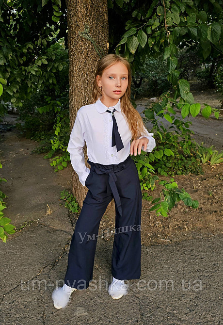 Красивая школьная блузка с длинным рукавом 128-164 Кривой Рог - изображение 5