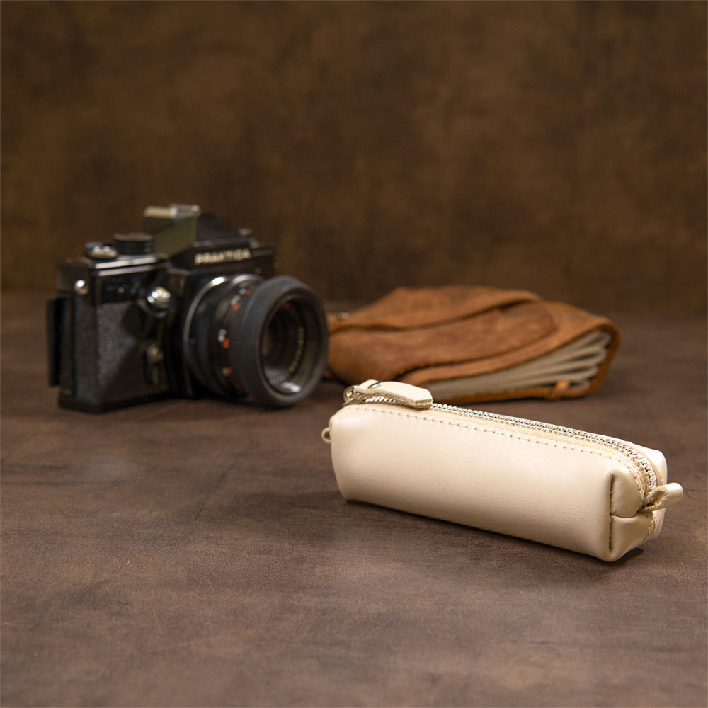 Кожаная ключница Бежевый (GRANDE PELLE) Киев - изображение 13