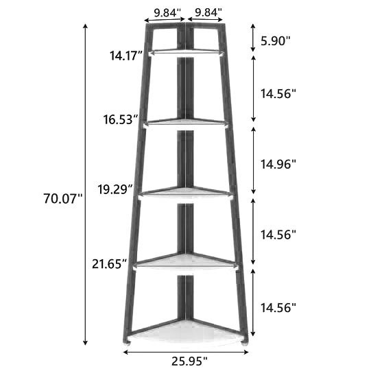Стеллаж угловой для ванной 