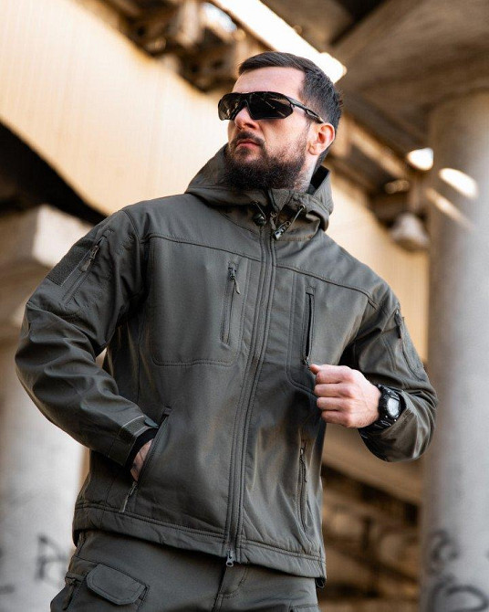 Міська тактична куртка MAXIMUS софтшел light grey ПП7983 Одеса - фото 2