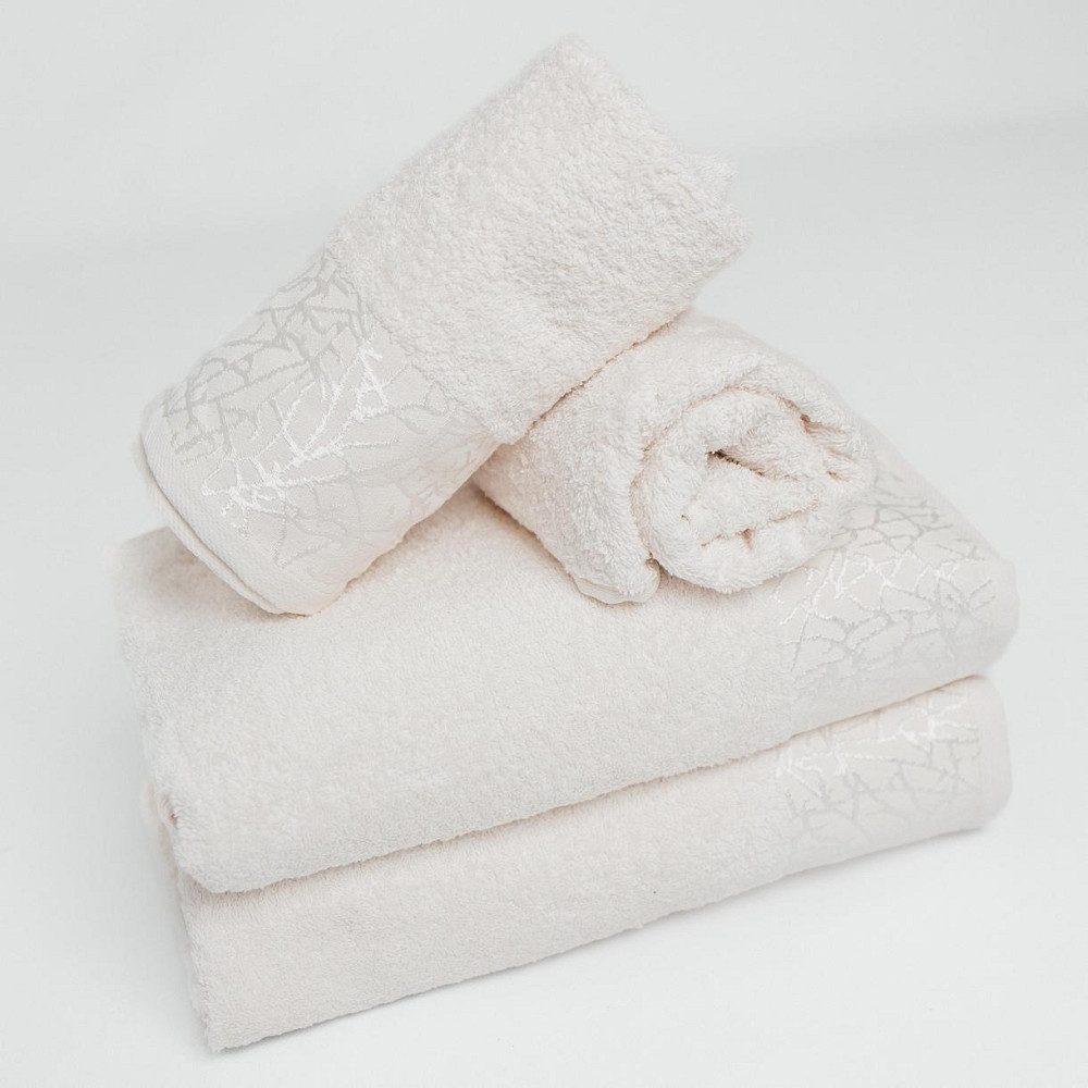 Набір Махрових рушників, Махра,Молочний,50/90 та 70/140 Київ - фото 1