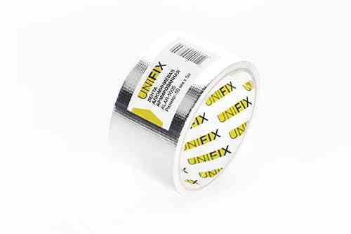 Стрічка клейка алюмінієва армована 50 мм 5 м UNIFIX Рівне