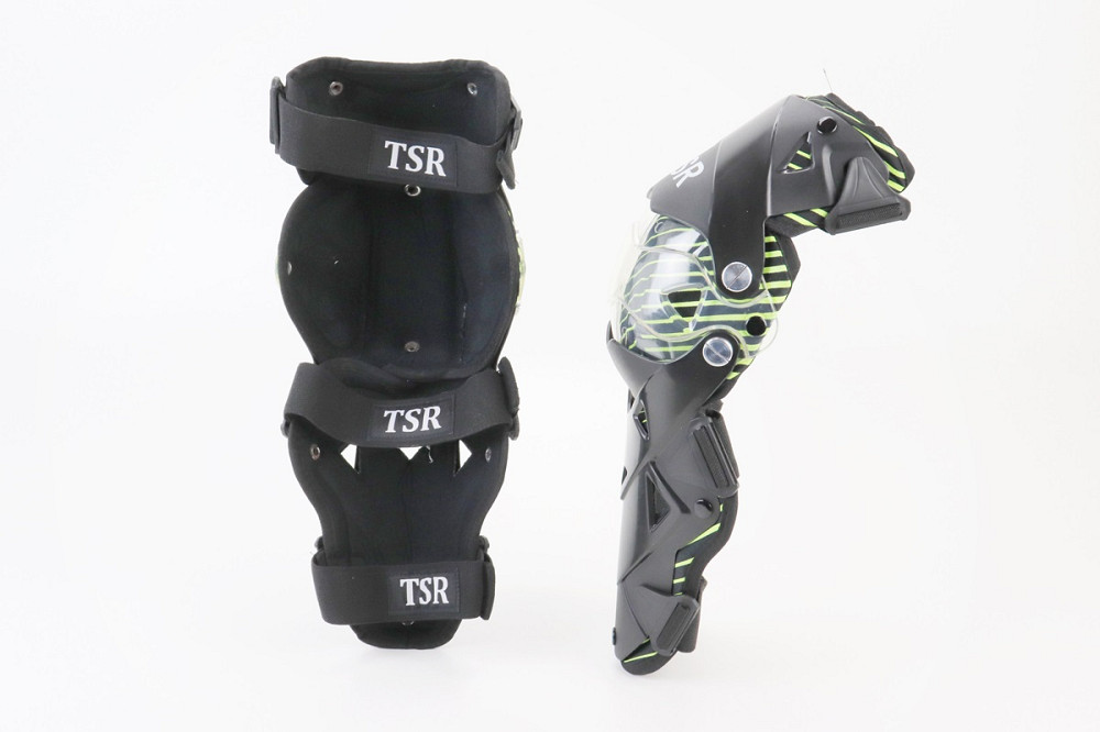 Наколінники захисні (коліно+гомілка) к-кт 2шт, Чорно-Зелені Київ - фото 2