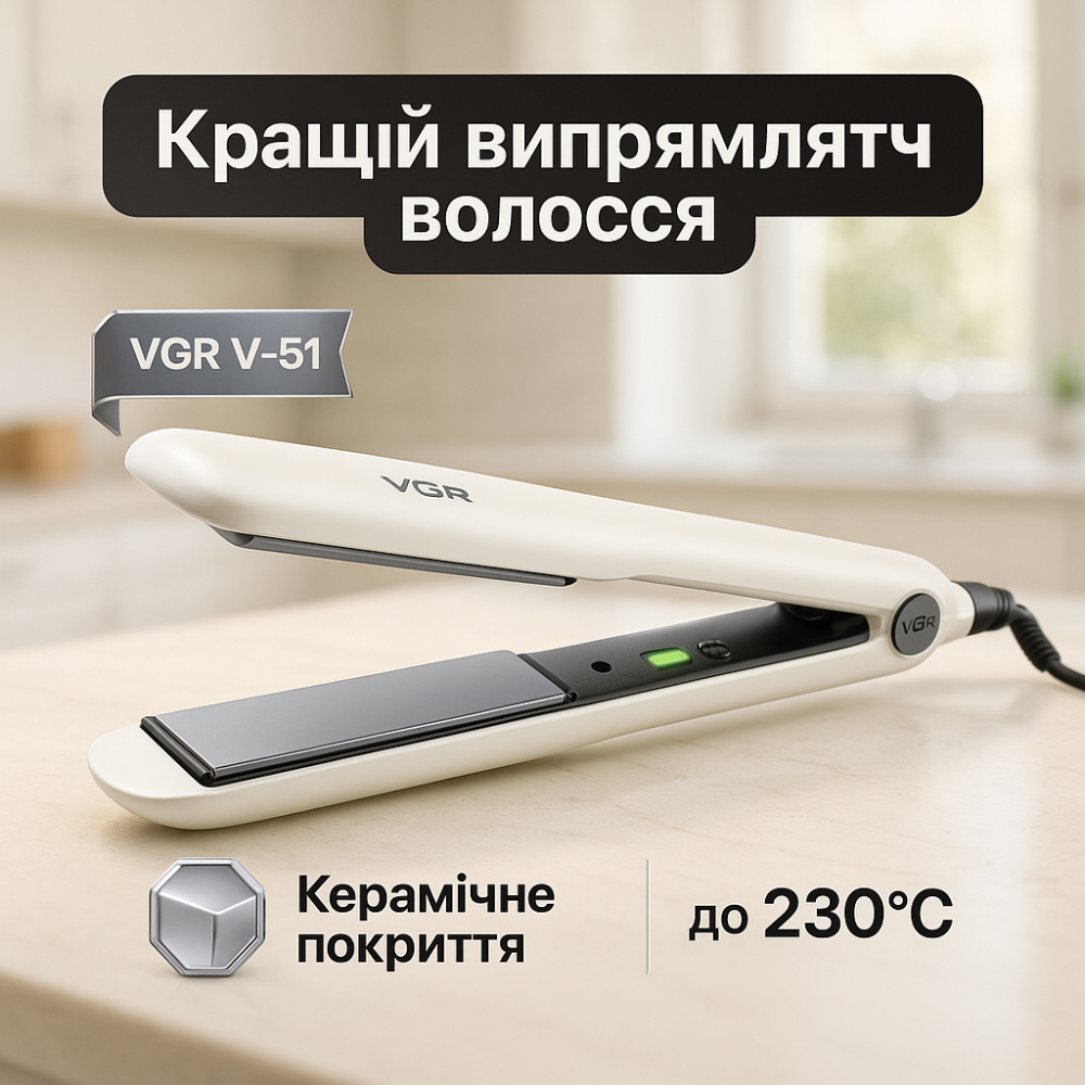 Мощный утюжок для выравнивания волос VGR, Утюжок для волос узкий Щетка щипцы выпрямления DG-58 Львов - изображение 15