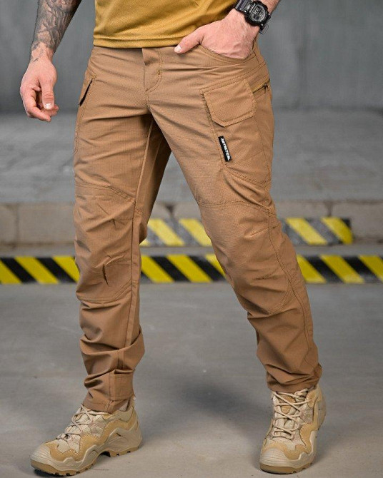 Летние эластичные тактические штаны tarzan  coyot ПП7747 Одесса - изображение 9