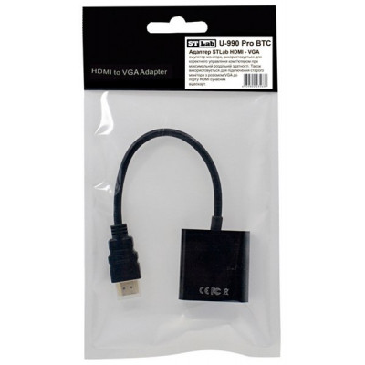 Переходник HDMI M to VGA F (без дополнительных кабелей) ST-Lab (U-990 Pro BTC) Винница - изображение 6