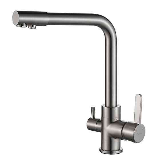 Смеситель для кухни под осмос Globus Lux LAZER GLLR-0444-8-STSTEEL Киев