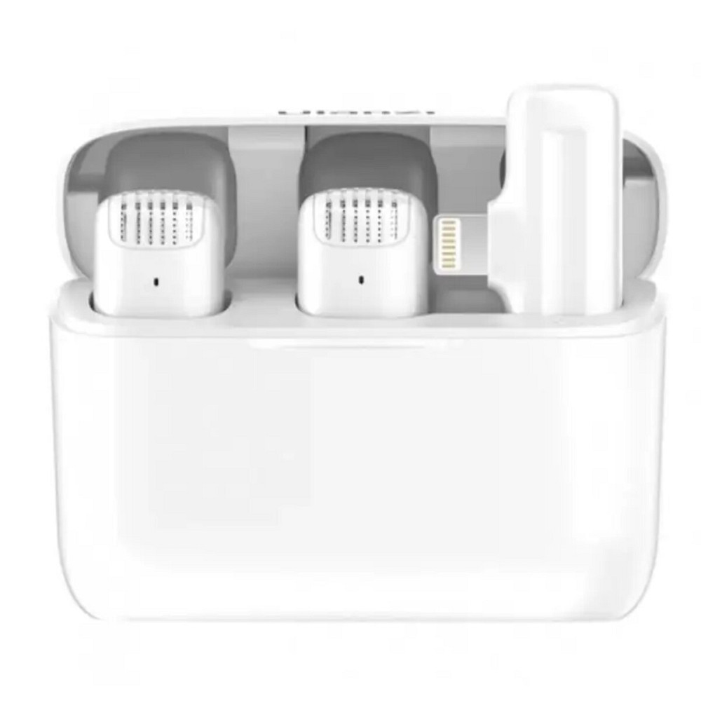 Бездротова мікрофонна система Ulanzi Vijim J12 Wireless Lavalier Microphone System (Lightning Apple interface ) (UV-3097 J12 white) Київ - фото 1