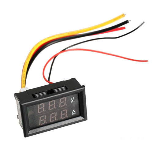 Цифровий вольтметр амперметр до 100В, 10А, з дисплеєм Вінниця - фото 1