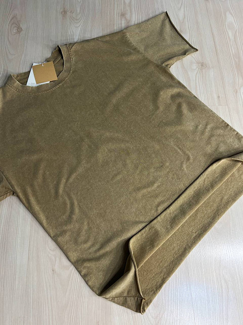 Костюм жіночий De Red 6726 тай-дай футболка з шортами бавовна оверсайз, гірчиця, one size Київ - фото 14