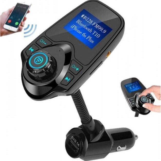 Адаптер в прикурювач для музики, Fm-модулятор з можливістю регулювання частоти, Fm трансмітер в машину KF-42 Івано-Франківськ - фото 4