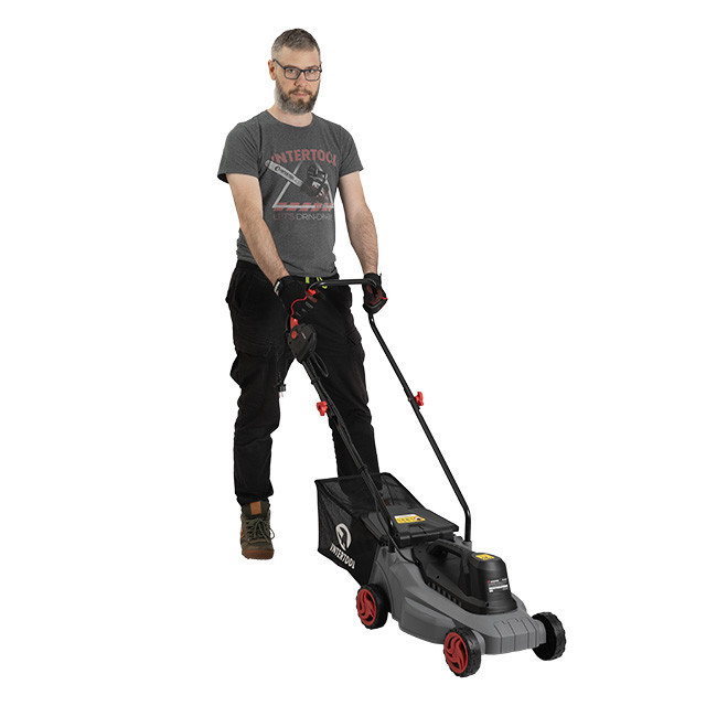 Газонокосарка електрична, 1,2 кВт, 3300 об/хв, ширина зрізання 320 мм, висота зрізання 27/45/52 мм, контейнер 30 л INTERTOOL Київ - фото 10