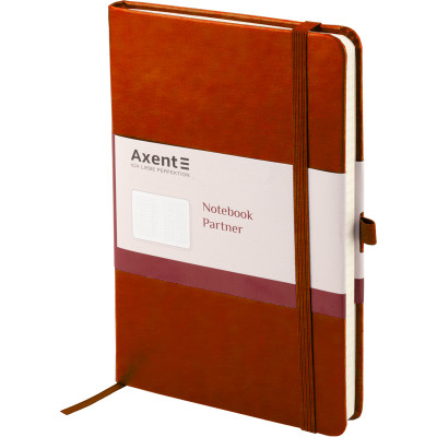 Блокнот Axent Partner Lux, 125х195, 96арк, кл, коричневий (8202-19-A) Вінниця - фото 2