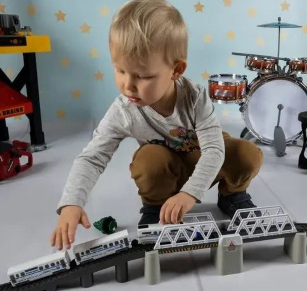 Залізниця зі світлом довжина дороги 914см/47 деталей дороги/19 аксесуа. Харьков - изображение 4