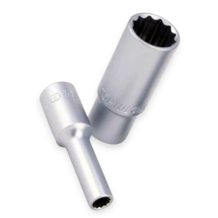 Головка торцевая двенадцатигранная удлиненная 1/2 30мм CrV Мукачево - изображение 1