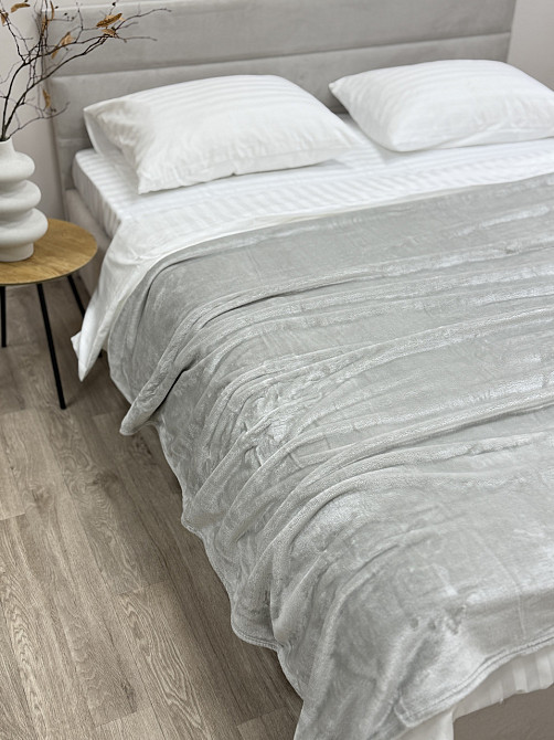 Ecotton Плед Ecotton 200х220 см Well Soft світло-сірий (24-3615 Cool gray) Коломия - фото 6