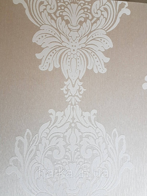 Текстильні шпалери на флізеліновій основі Cador Rasch Textil 086774 вензелі бежевий молочний Київ - фото 2