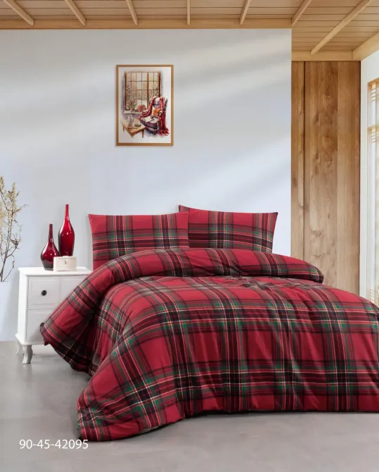 Теплое постельное белье / байковое евро размера фланель 100%-хлопок Турция Cotton Collection Коломия - фото 2
