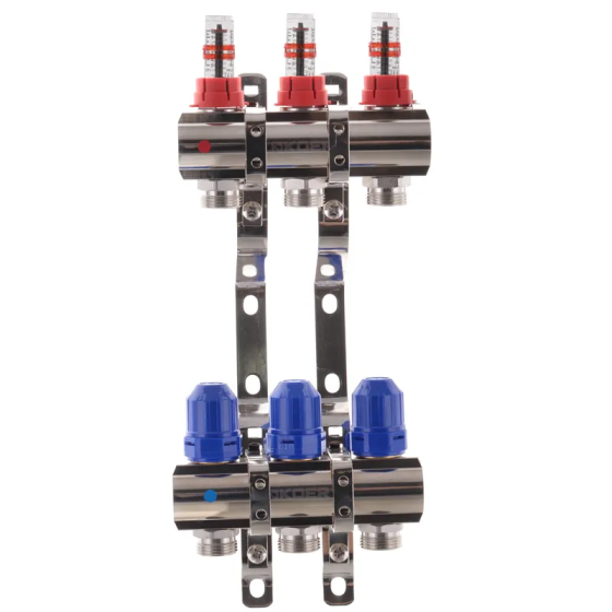 Колекторний блок з витратомірами Koer KR.1110-03 1"x3 ways   ( KR2640 ) 33463 Харків