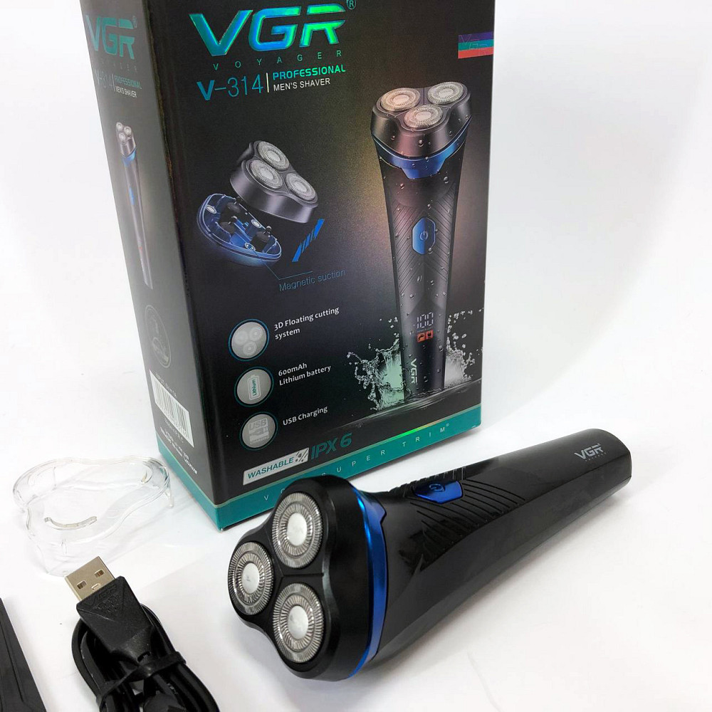Електронна бритва для бороди VGR V-314, Хороші електричні бритви для гоління, Хороша бритва портативна AE-82 Львів - фото 11
