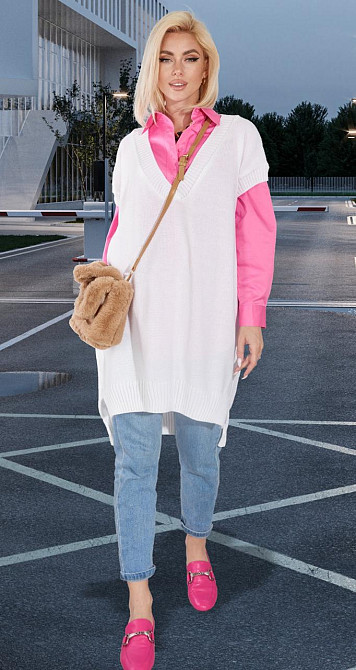 В'язана жилетка (48-54) Київ - фото 2