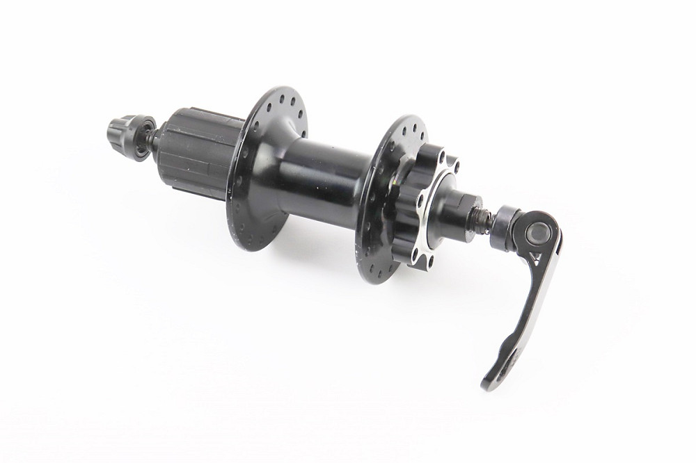 Втулка задня MTB алюмінієва 14Gx32H під касету 8-11зв, Disk-brake, 2 пром-підшипники 6200 2RS, кріпл. ексцентрик, чорна FB-A291В Київ - фото 2