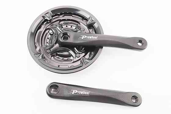 Шатуни "квадрат" 175мм, 42.34.24T MTB, алюмінієві, чорні MA-AC49 Киев