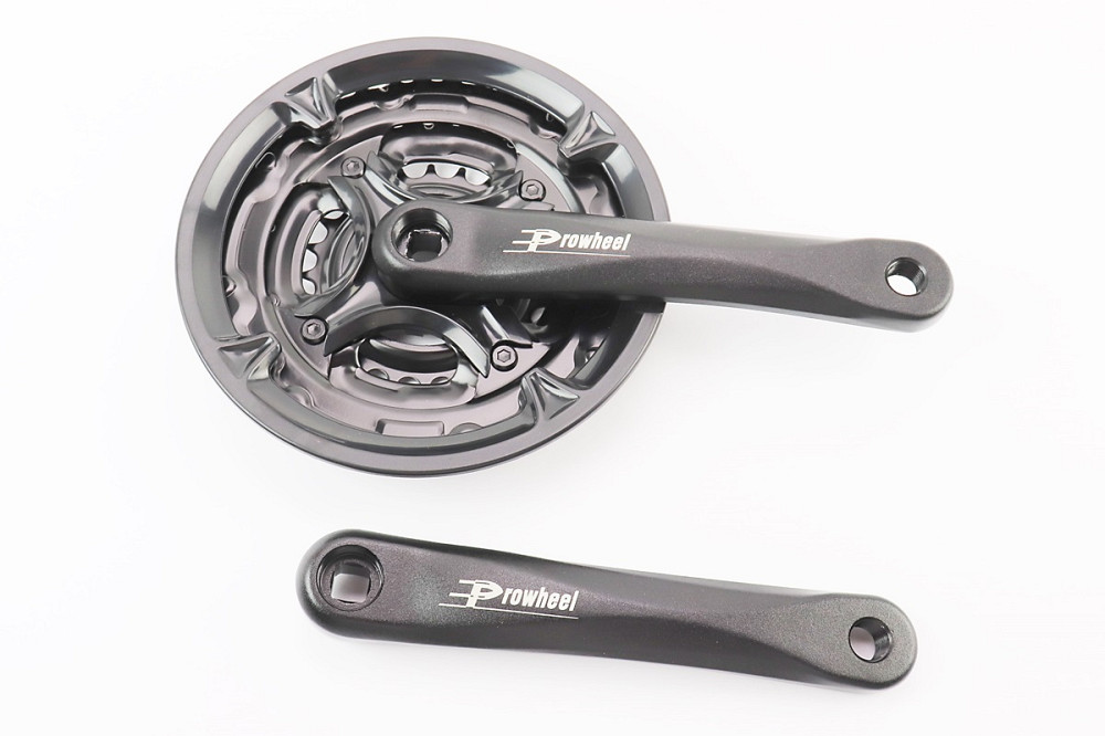 Шатуни "квадрат" 175мм, 42.34.24T MTB, алюмінієві, чорні MA-AC49 Киев - изображение 1