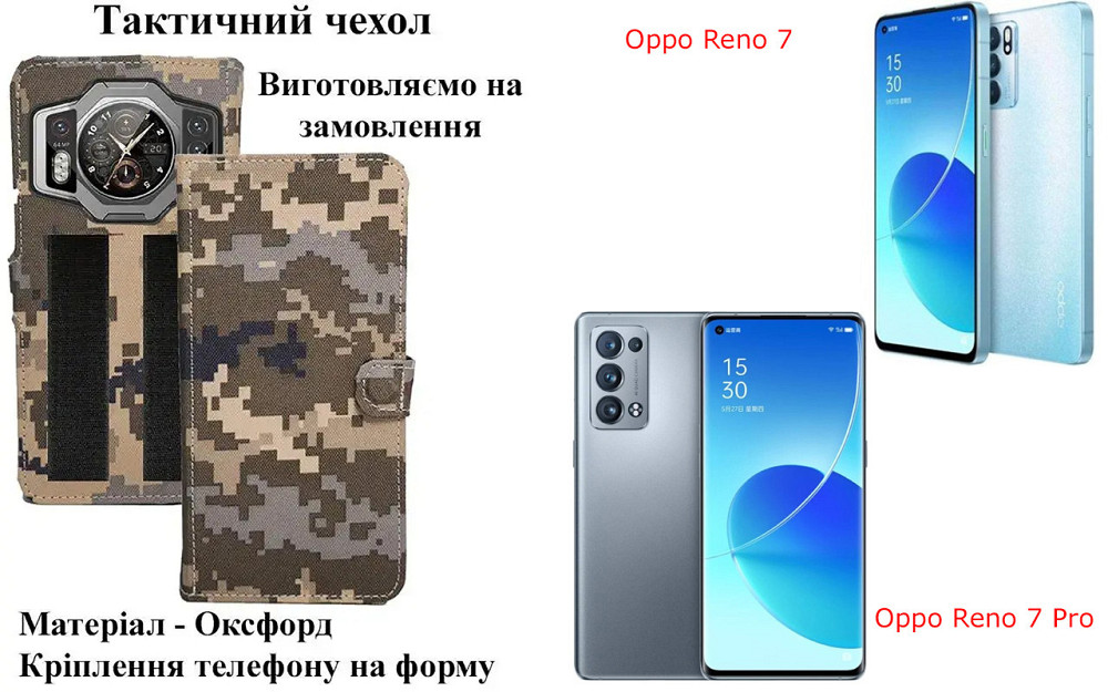 Тактический чехол для Motorola Moto Z4, крепится к снаряжению на липучке Киев - изображение 1
