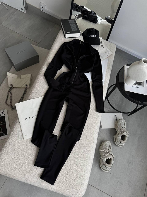 Жіночий базовий комбінезон на блискавці мікродайвінг 46/48 Одеса - фото 8