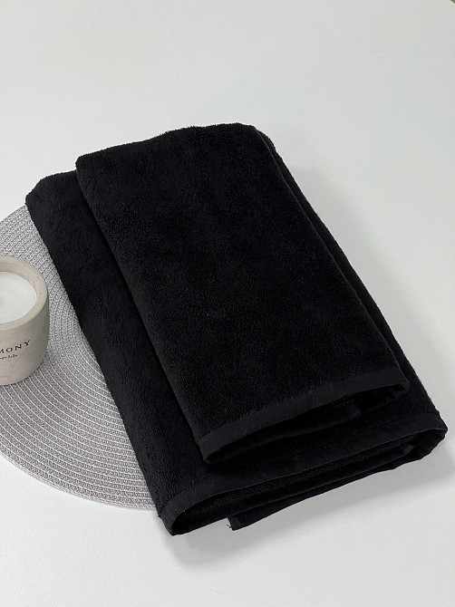 Салфетка махровая Ideal Textile 30х50 см 450 г/м2 черная Черновцы - изображение 4
