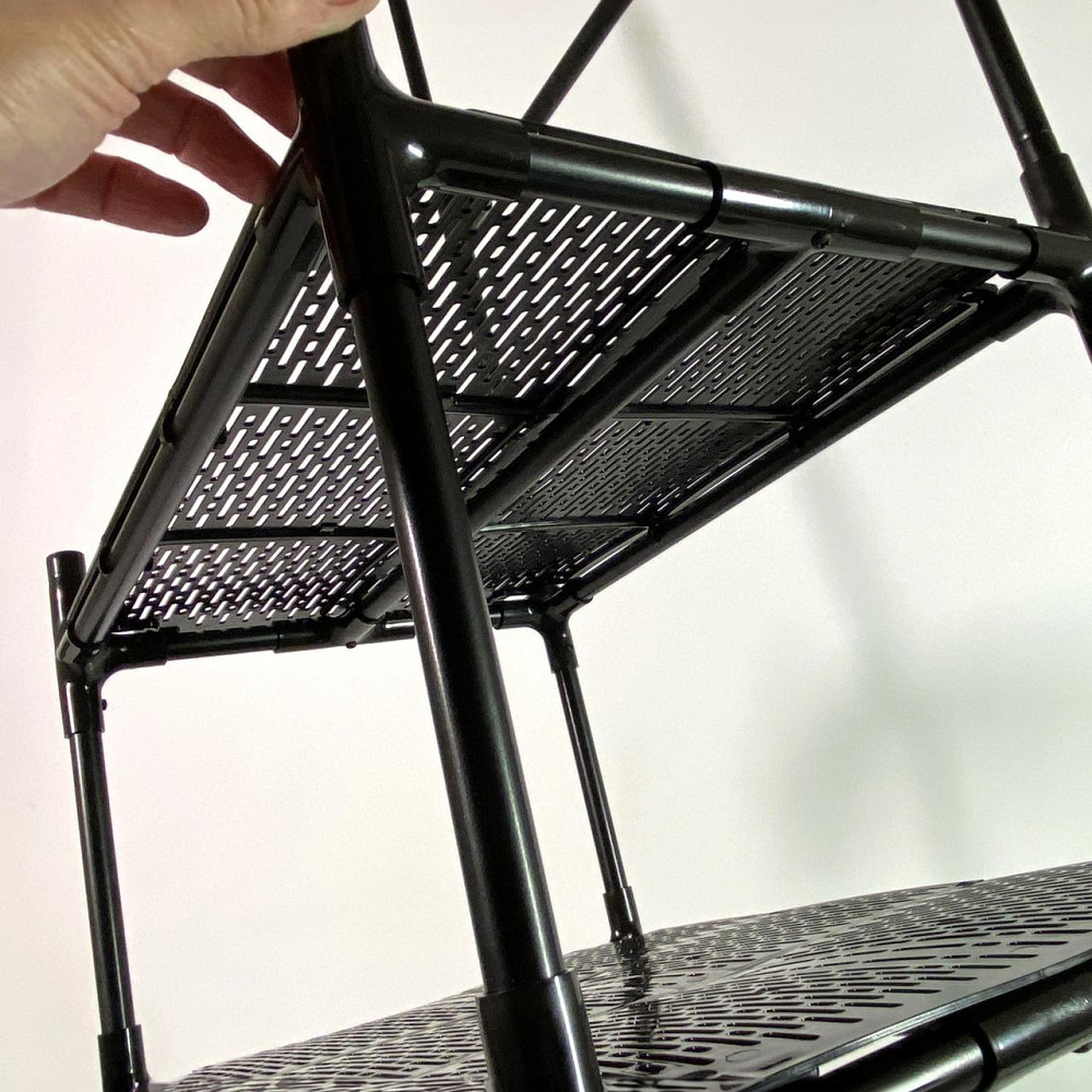 Полиця-етажерка у ванну кімнату Bona Part 2 - 3х ярусний стелаж з поличками для дрібних речей Бориспіль - фото 7