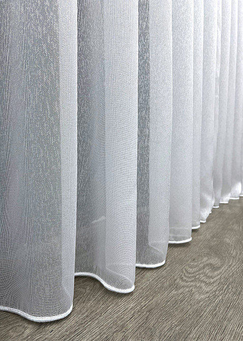 Тюль VR-Textil 1965т Преміум сітка льон дощик Linea Білий 400х270 см (42-0999) Київ - фото 8