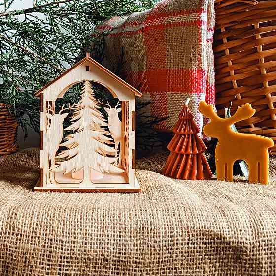 Новорічний подарунок - нічник з LED підсвіткою 14 см Ірпінь